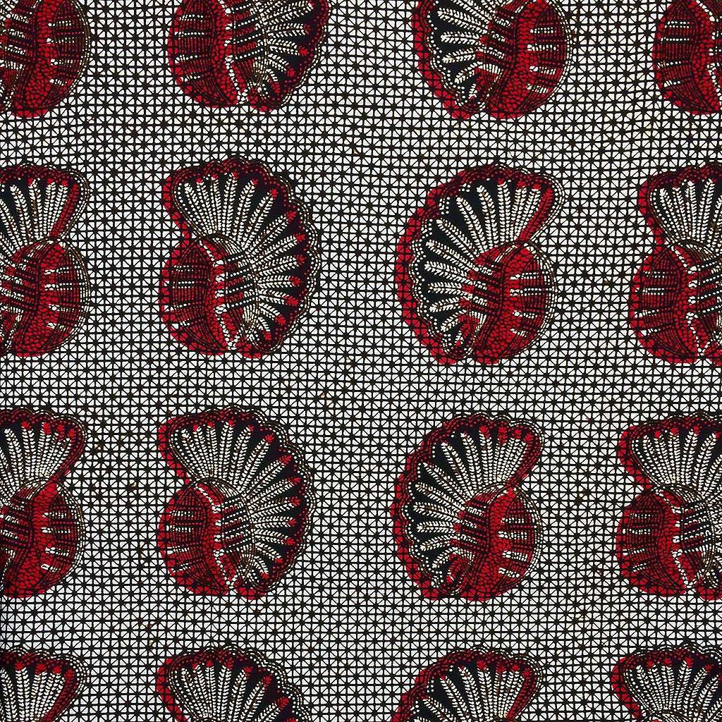 African Wax Print Fabric #252,Wax Print Fabric,Ananse Village