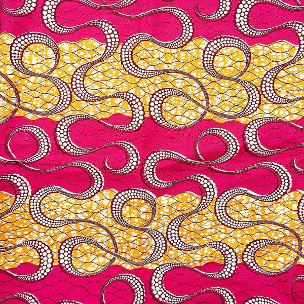 African Wax Print Fabric #258,Wax Print Fabric,Ananse Village