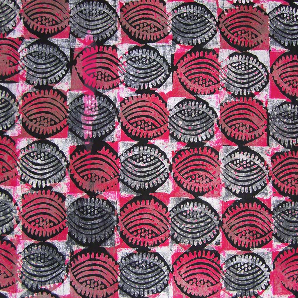 African Fabric Wax Batik 881 - Ananse Village