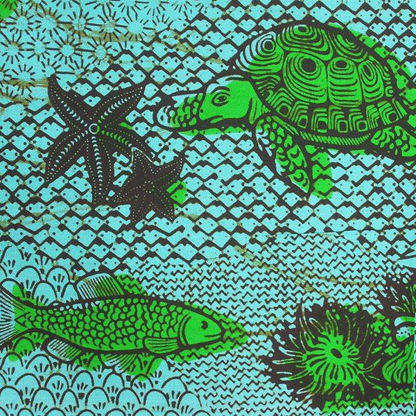 African Wax Print Fabric 156 - Ananse Village