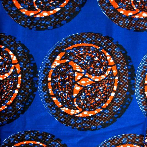 African Wax Print Fabric 168 - Ananse Village