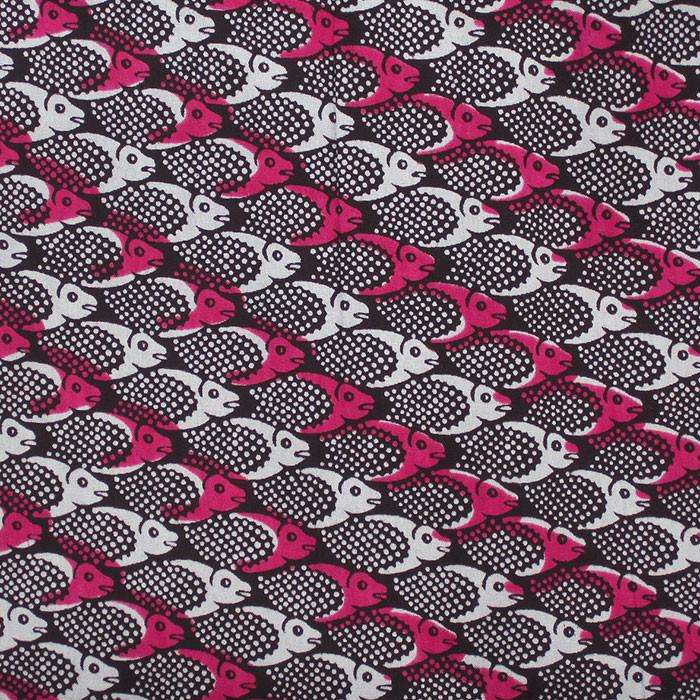 African Wax Print Fabric 172 - Ananse Village