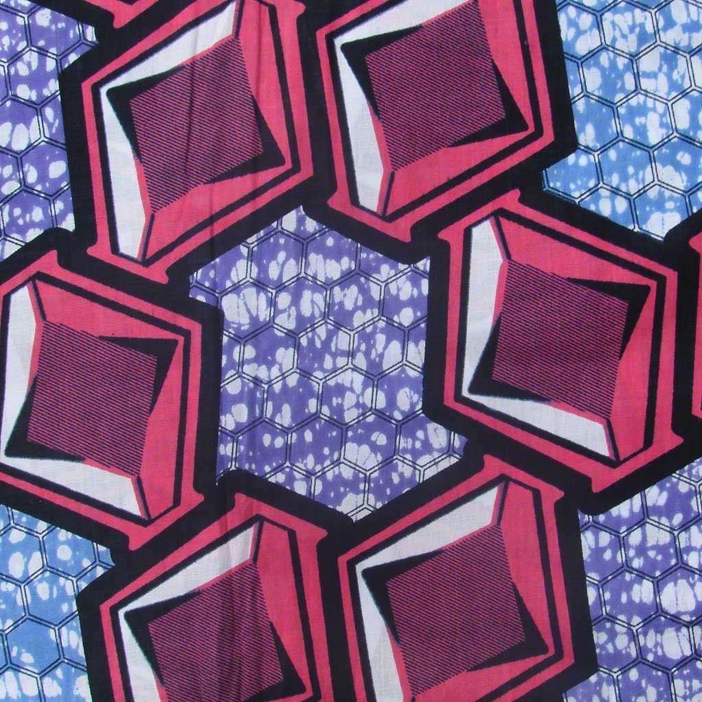 African Wax Print Fabric 220 - Ananse Village