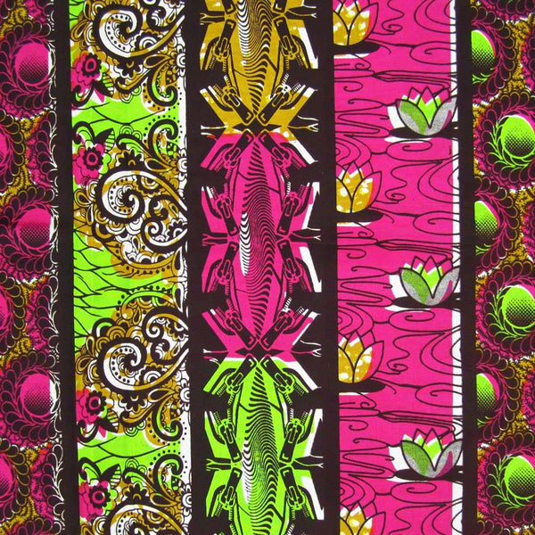 African Wax Print Fabric 234 - Ananse Village