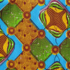 African Wax Print Fabric #182,Wax Print Fabric,Ananse Village