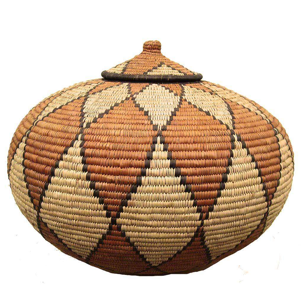 Zulu Ukhamba Basket  #158,Zulu Basket,Ananse Village
