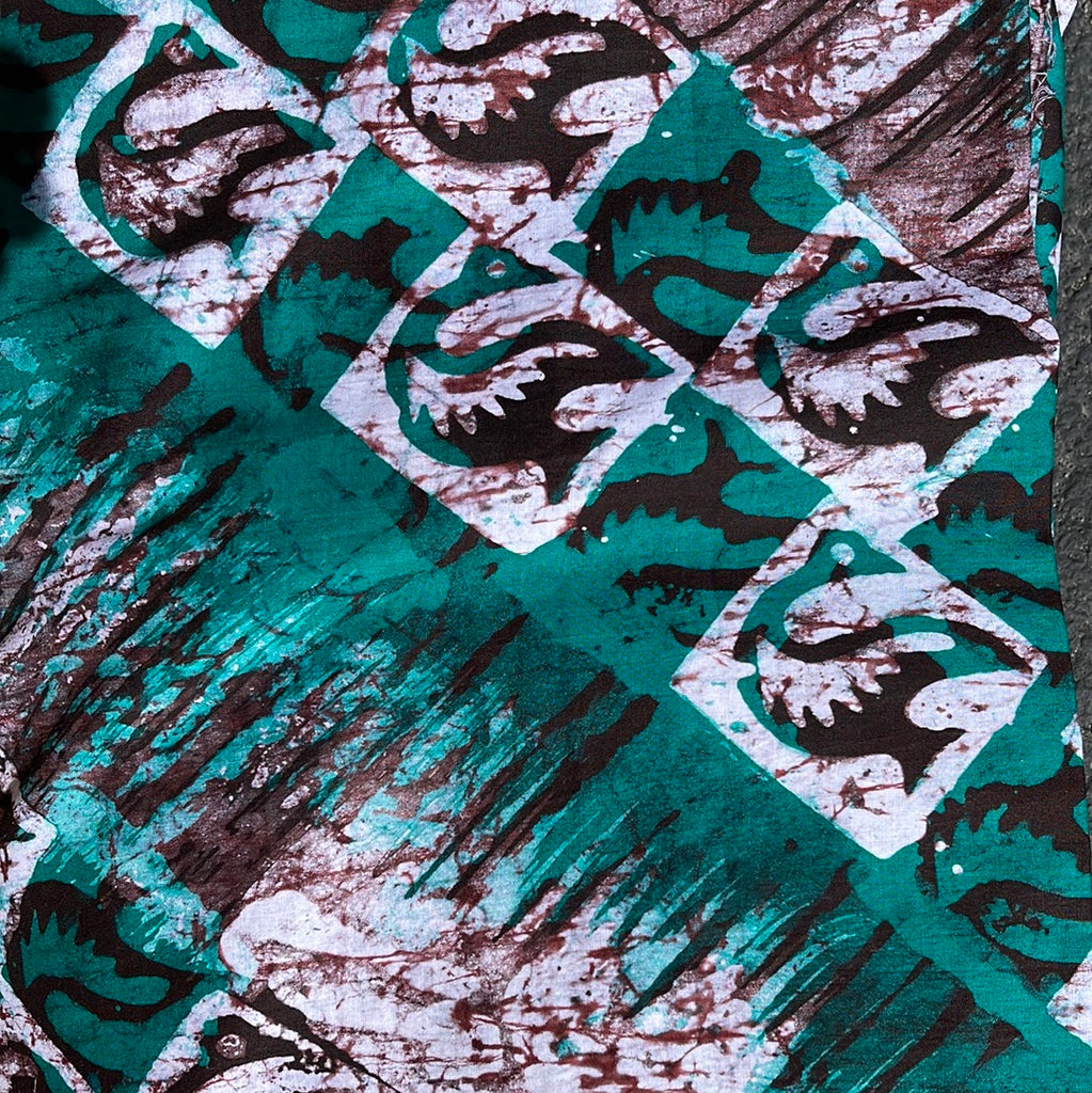 African Fabric Wax Batik #1022
