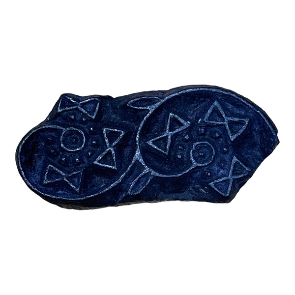 Vintage Print Block 63 - Ananse Village
