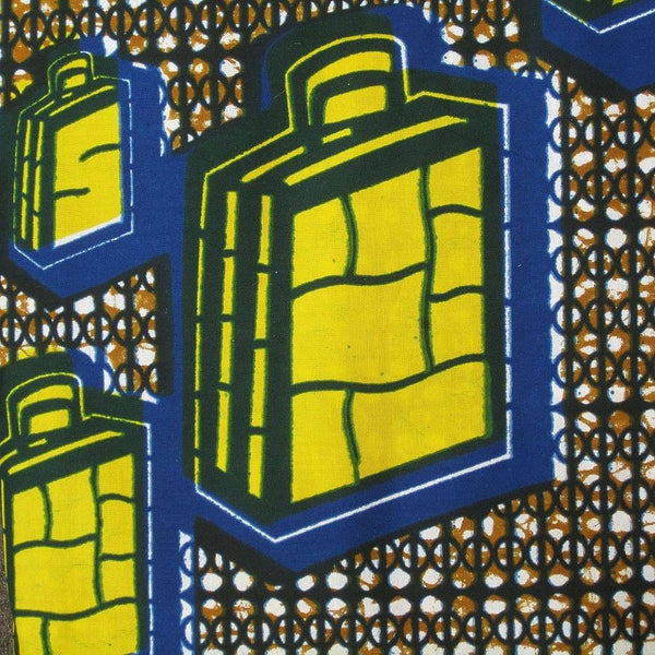 African Wax Print Fabric #193,Wax Print Fabric,Ananse Village