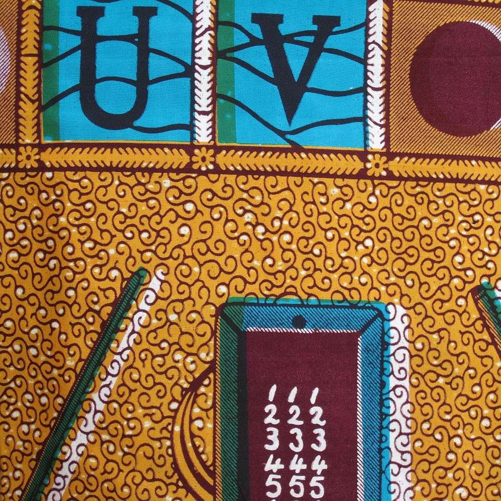 African Wax Print Fabric #207,Wax Print Fabric,Ananse Village