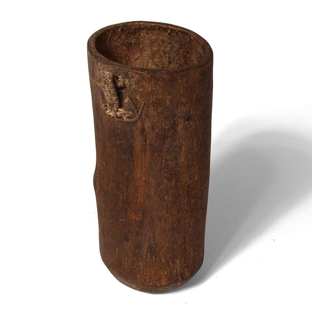 Vintage Turkana Wooden Milk Container  #192,Wooden Container,Ananse Village