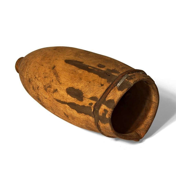 Vintage Turkana Wooden Milk Jug from Kenya  #236,Wooden Container,Ananse Village