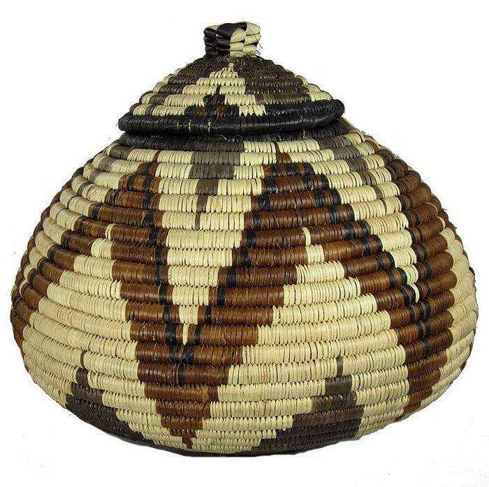 Zulu Ukhamba Basket  #121,Zulu Basket,Ananse Village