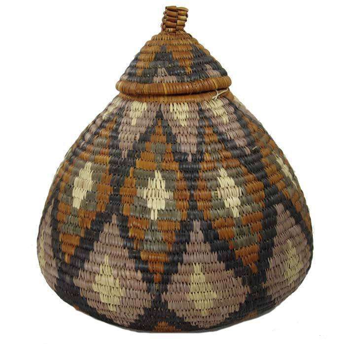 Zulu Ukhamba Basket  #145,Zulu Basket,Ananse Village