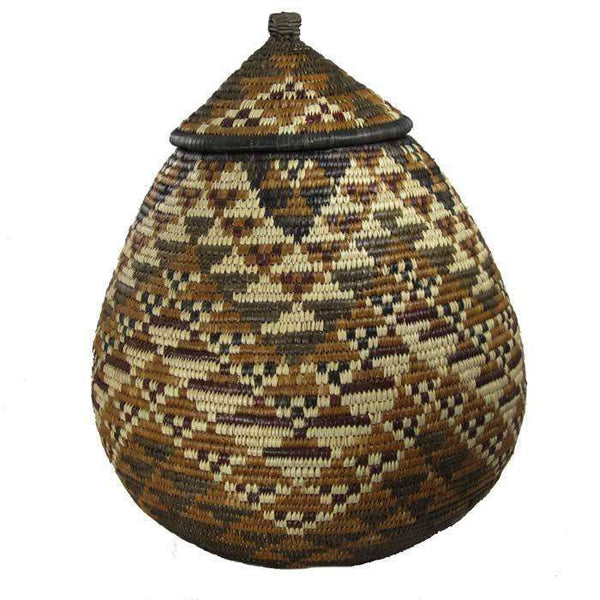 Zulu Ukhamba Basket  #147,Zulu Basket,Ananse Village